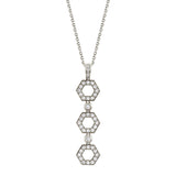 Pavé Hex Infinity Pendant
