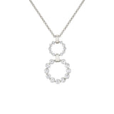 Two Ring Cloud Drop Pendant