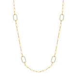 Pavé Link Station Necklace