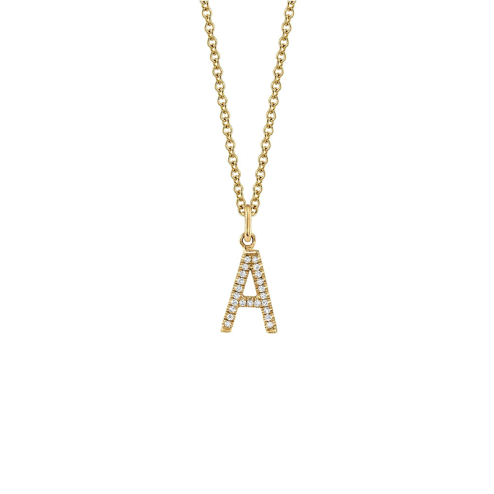 Diamond Initial Pendant