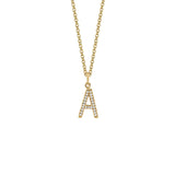 Diamond Initial Pendant