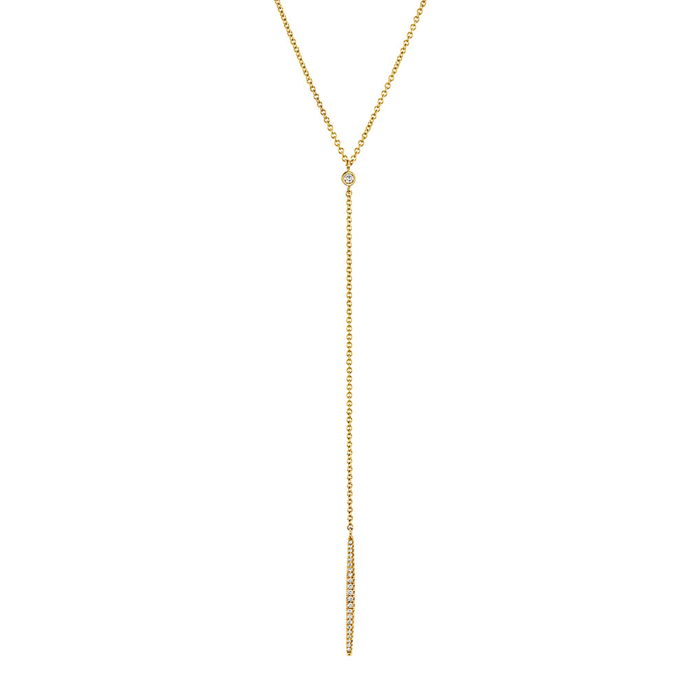 Diamond Linear Drop Necklace