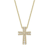 Europa Pave Cross Pendant