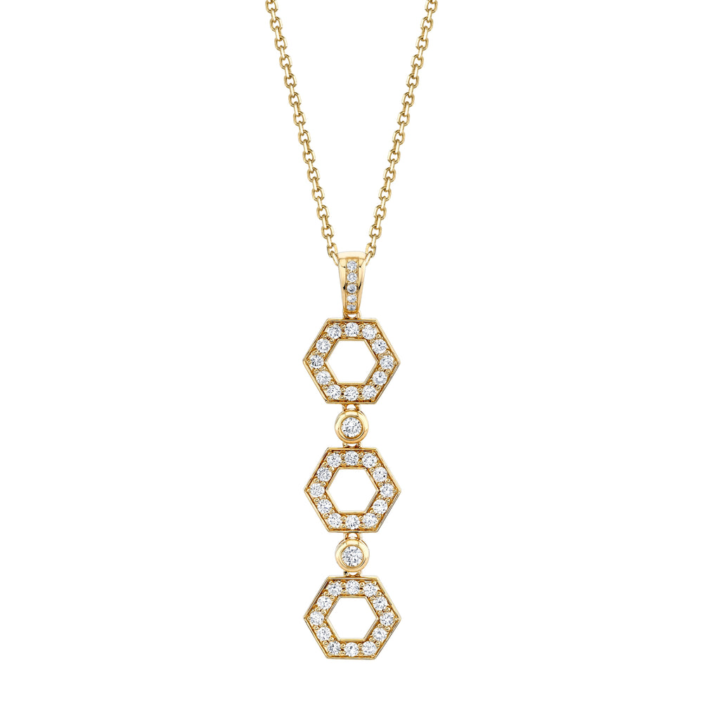 Pavé Hex Infinity Pendant