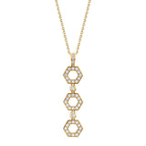 Pavé Hex Infinity Pendant