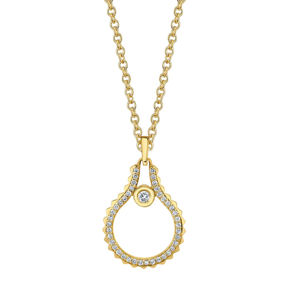 Pavé Mini Signature MM Tetra Pendant