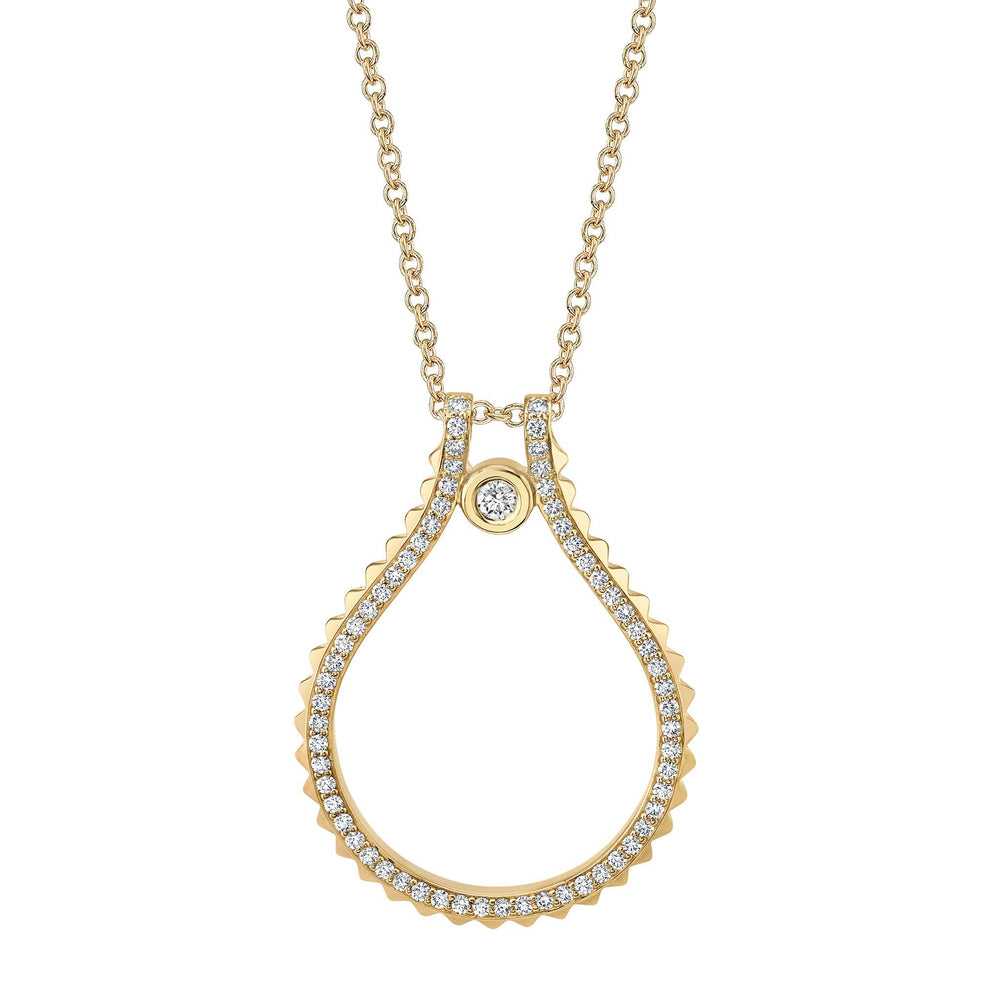 Pavé Signature MM Tetra Pendant