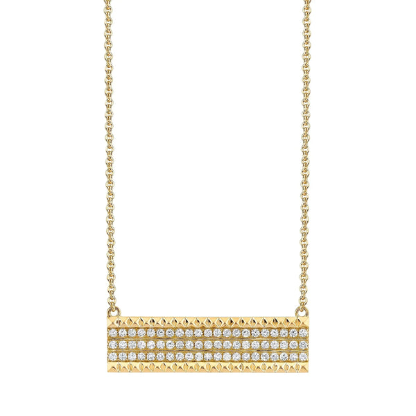 MICHAEL M Necklaces 14K Yellow Gold Tetra Bar Necklace CN396