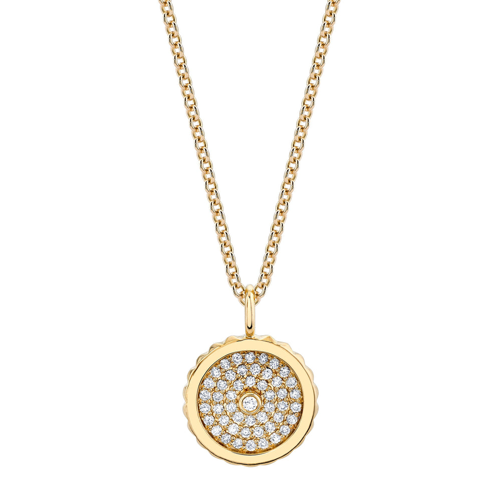 Tetra Pavé Bezel Medallion