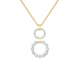 Two Ring Cloud Drop Pendant