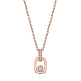 Link Pendant with Bezel Set Diamond