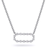 Cloud Pavé Link Necklace