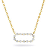Cloud Pavé Link Necklace