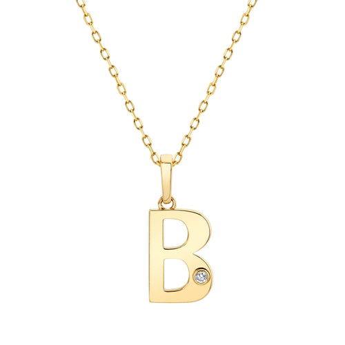 MICHAEL M Necklaces Deco Initial Charm