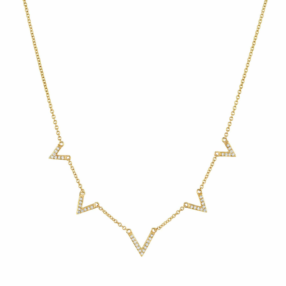 Diamond V Necklace