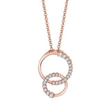 Double Diamond Circle Pendant