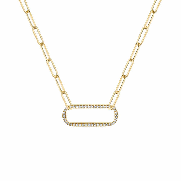 MICHAEL M Necklaces Pave Singleton Necklace