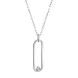 Silver Longline Link Pendant