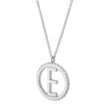 Silver Tetra Initial Medallion