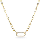 Small Pavé Link Necklace