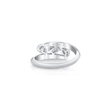 Montage Pave Knife Edge Bypass Ring