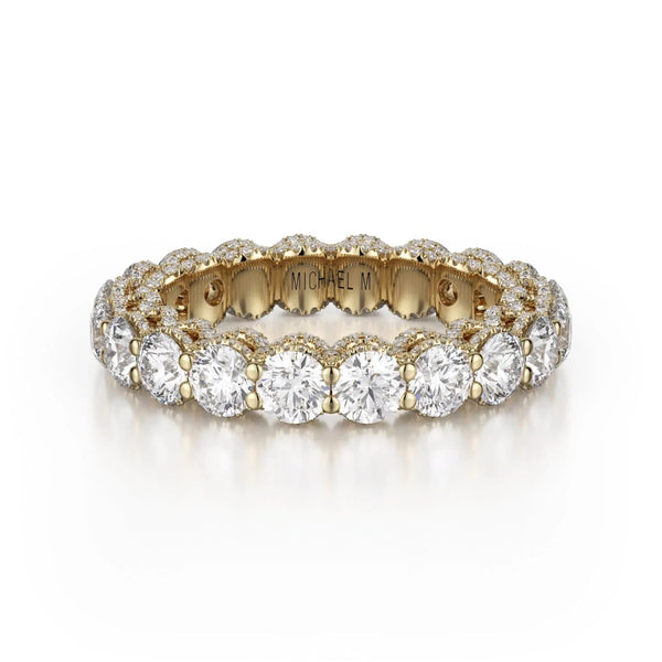 MICHAEL M Wedding Bands 18K Yellow Gold Crown Band B328 B328