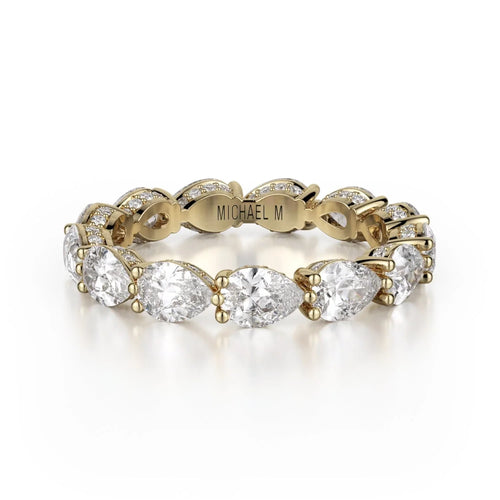 MICHAEL M Wedding Bands 18K Yellow Gold Crown Band B329