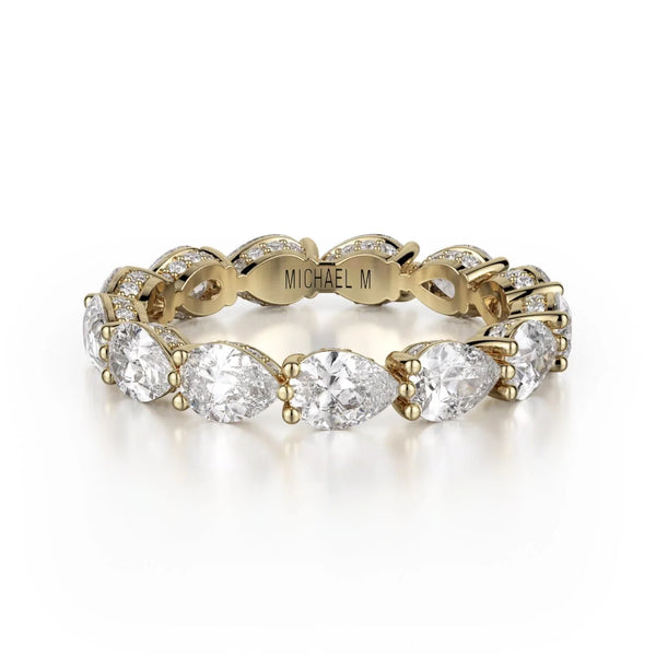 MICHAEL M Wedding Bands 18K Yellow Gold Crown Band B329
