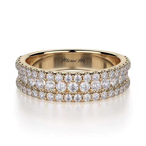 MICHAEL M Wedding Bands 18K Yellow Gold Wedding band R396B