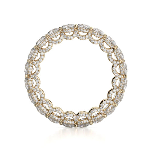 MICHAEL M Wedding Bands Crown Band B328