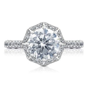 Round Bloom Engagement Ring