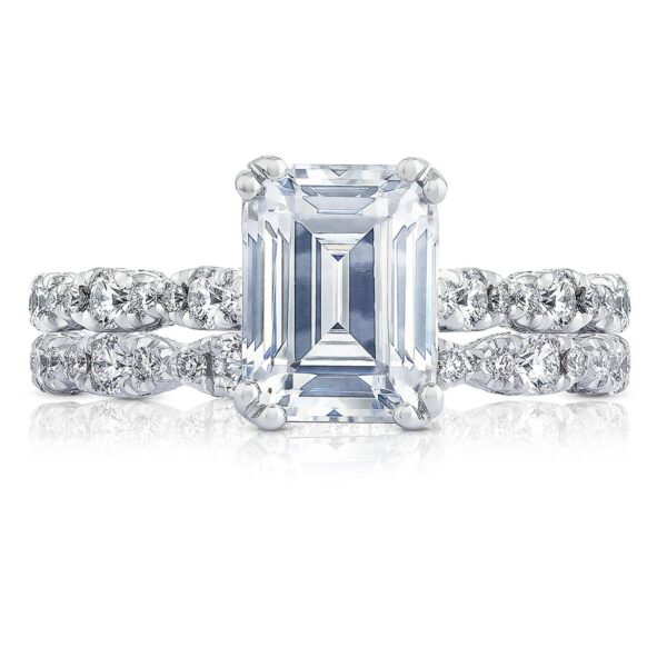Emerald Solitaire Engagement Ring - Image 3
