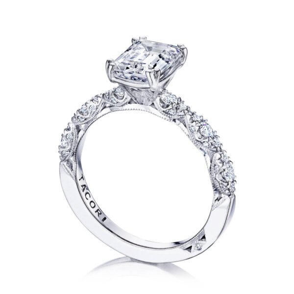 Emerald Solitaire Engagement Ring - Image 3