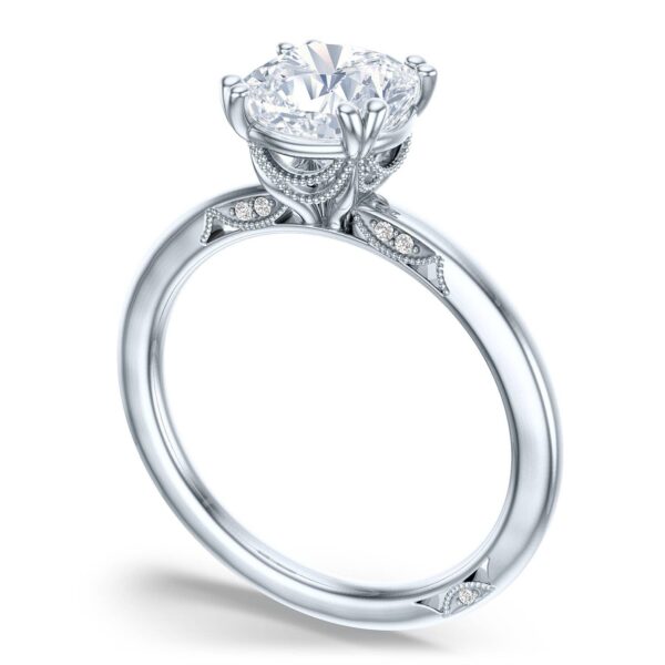 Cushion Solitaire Engagement Ring - Image 3