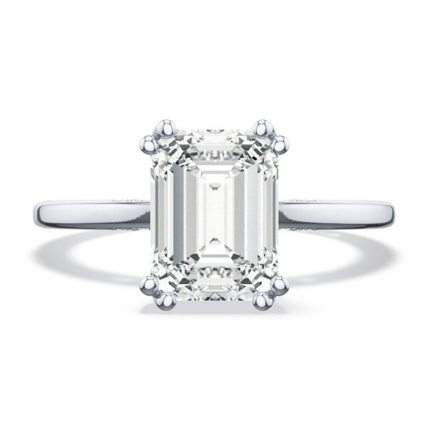 Emerald Solitaire Engagement Ring