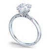 Oval Solitaire Engagement Ring - Image 3