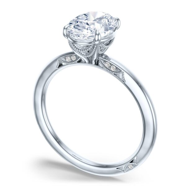 Oval Solitaire Engagement Ring - Image 3