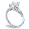 Emerald 3-Stone Engagement Ring - Image 3