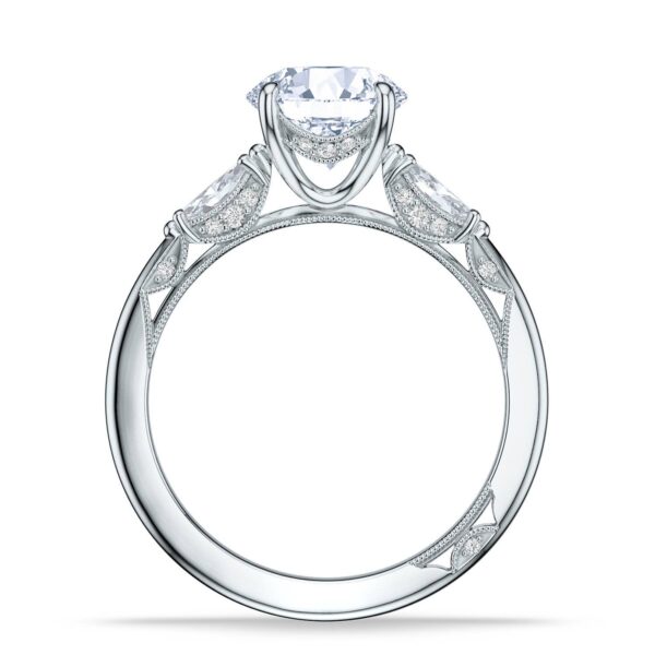 Round 3-Stone Engagement Ring - Image 2