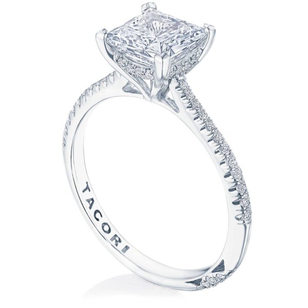 Princess Solitaire Engagement Ring - Image 3
