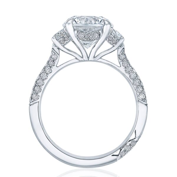 Round 3-Stone Engagement Ring - Image 2