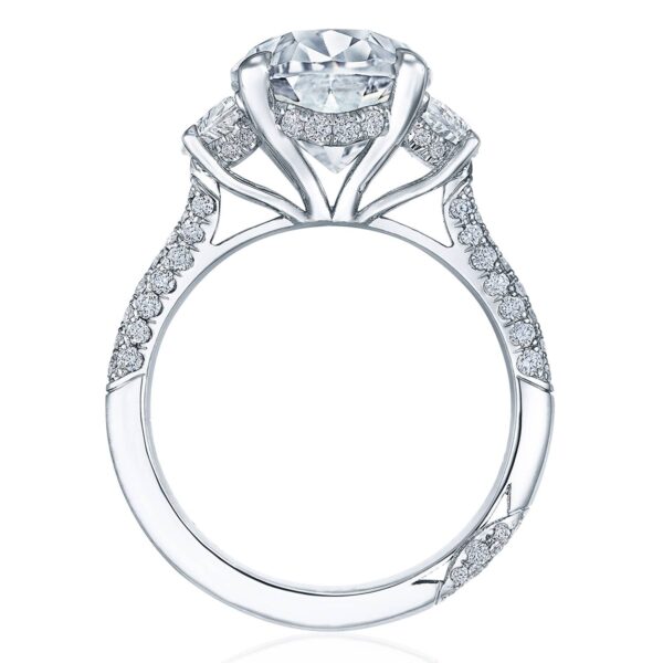 Oval 3-Stone Engagement Ring - Image 2