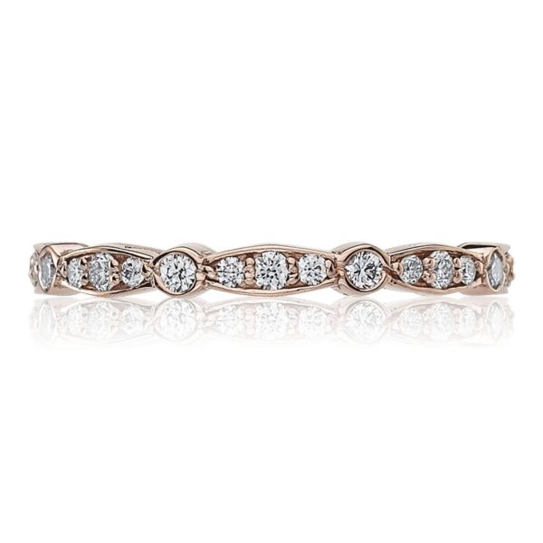 Marquise and Round Design Wedding Band
