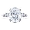 Oval 3-Stone Engagement Ring