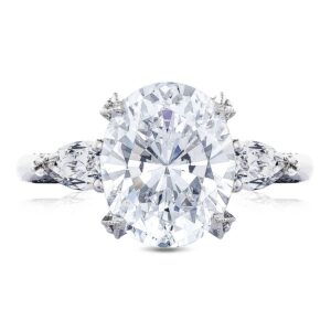 Oval 3-Stone Engagement Ring