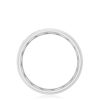 Channel Set Black Diamond in Satin Finish Wedding Band - Image 2