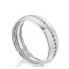 Channel Set Diamond in High Polish Finish Wedding Band - Image 3