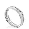 Channel Set Diamond in Satin Finish Wedding Band - Image 3