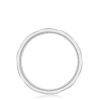 Geometric Crescent in Satin Finish Wedding Band - Image 2