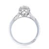Round with Cushion Bloom Engagement Ring - Image 2